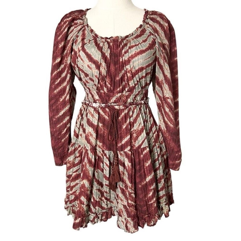 Ulla Johnson Naiara Mini Long Sleeve Dress Canyon Cotton Blend Size 4 - Picture 2 of 7